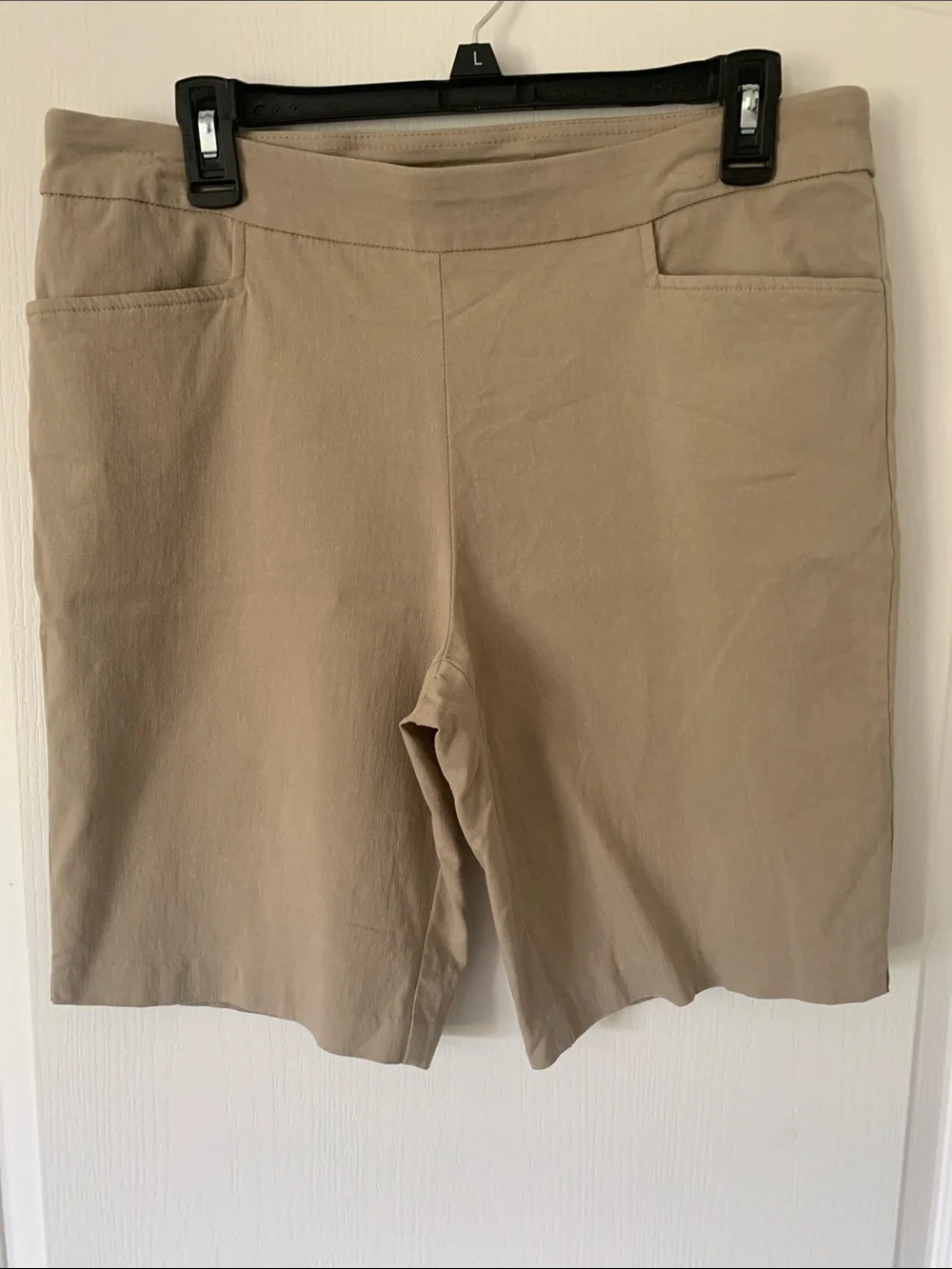 Time and Tru Khaki Pull-On Bermuda Shorts